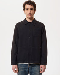 Nudie Jeans Barney Worker Jacket - Black | Nudie Jeans Jackets & Coats | JEANSTORE