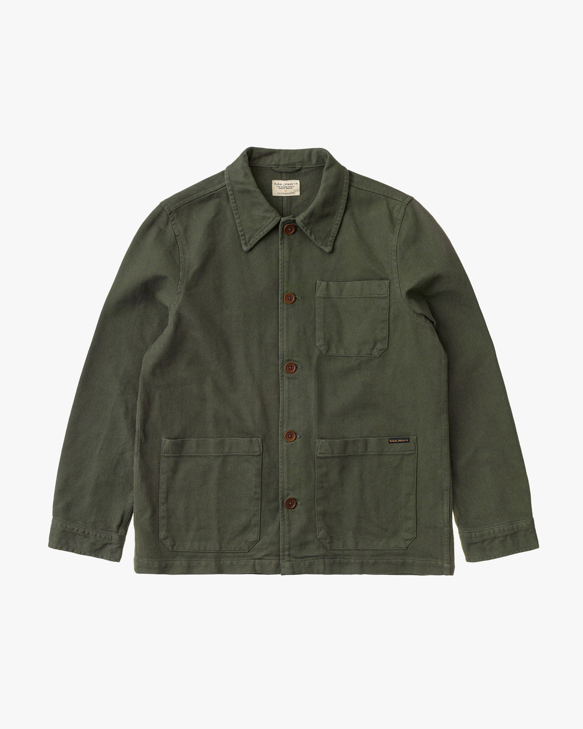 Nudie Jeans Barney Worker Jacket - Olive | Nudie Jeans Jackets & Coats | JEANSTORE