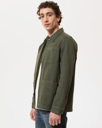 Nudie Jeans Barney Worker Jacket - Olive | Nudie Jeans Jackets & Coats | JEANSTORE