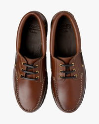 Loake Lifestyle 523 Deck Shoe - Brown Waxy Leather