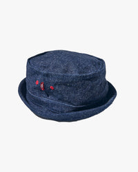 Samurai Jeans SJ401HT-15oz Pork Pie Hat - Indigo | Samurai Jeans Hats | JEANSTORE