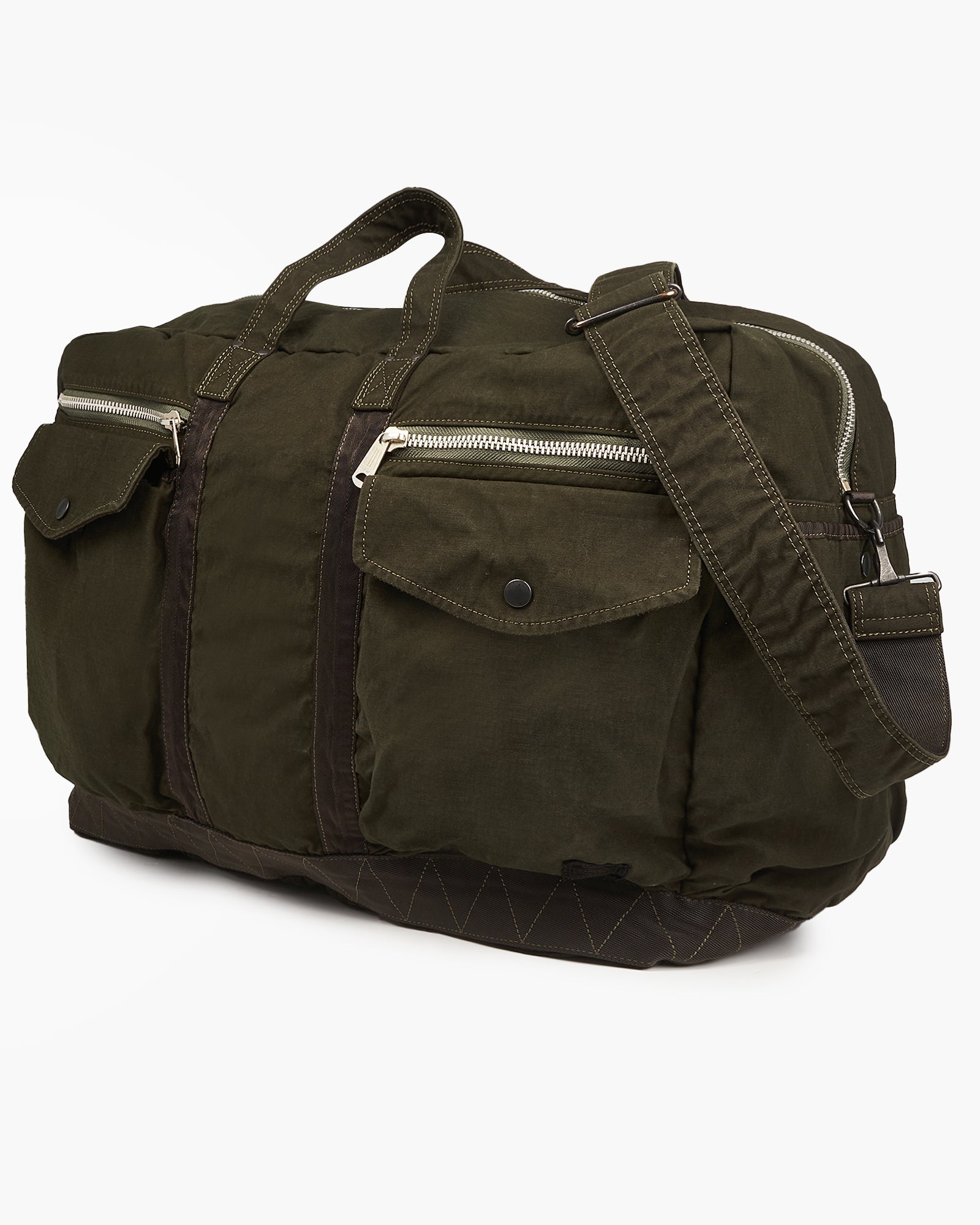 Porter-Yoshida & Co. Crag 2-Way Boston Bag (L) - Olive Porter-Yoshida & Co. Crag 2-Way Boston Bag (L) - Olive