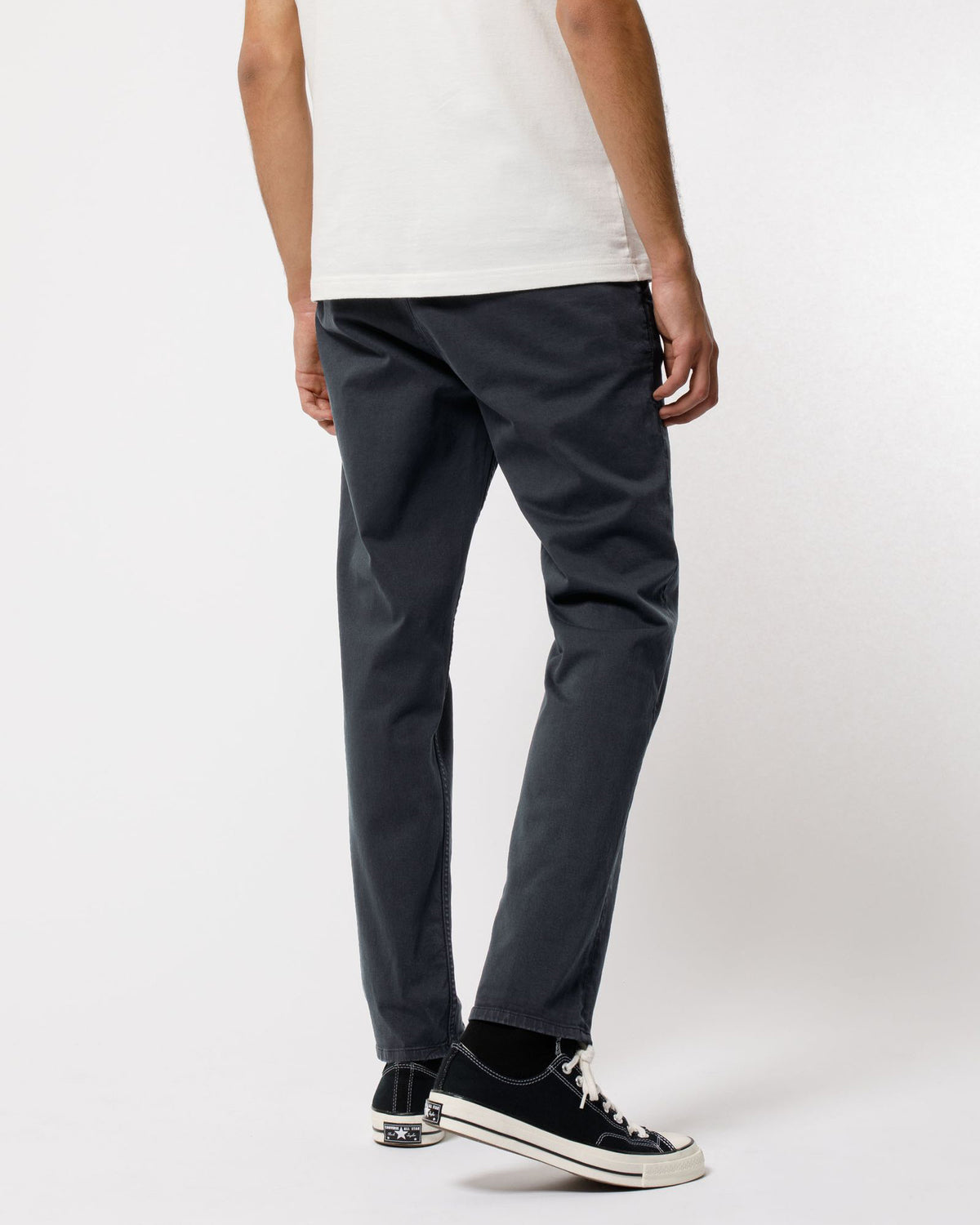 Nudie Easy Alvin Slim Tapered Mens Chinos - Dark Midnight | Nudie Jeans Chinos & Trousers | JEANSTORE