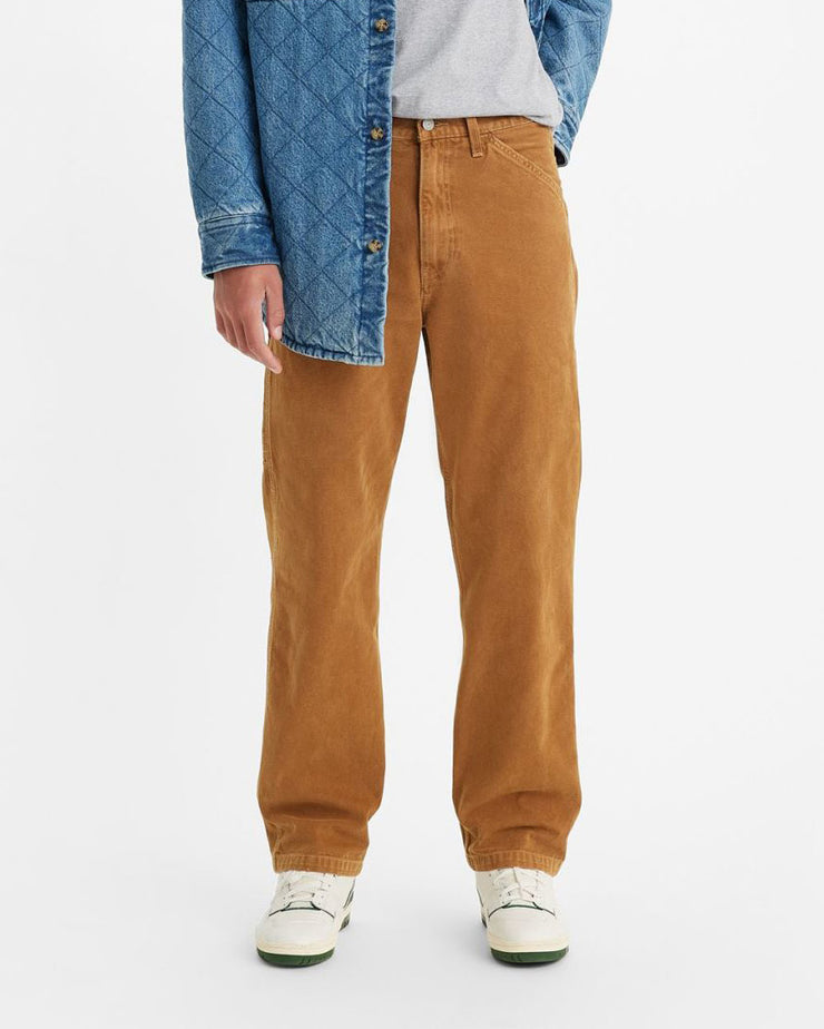 New Levi's Big E Premium 502 Taper Brown Corduroy Carpenter Pants Men's  36×34