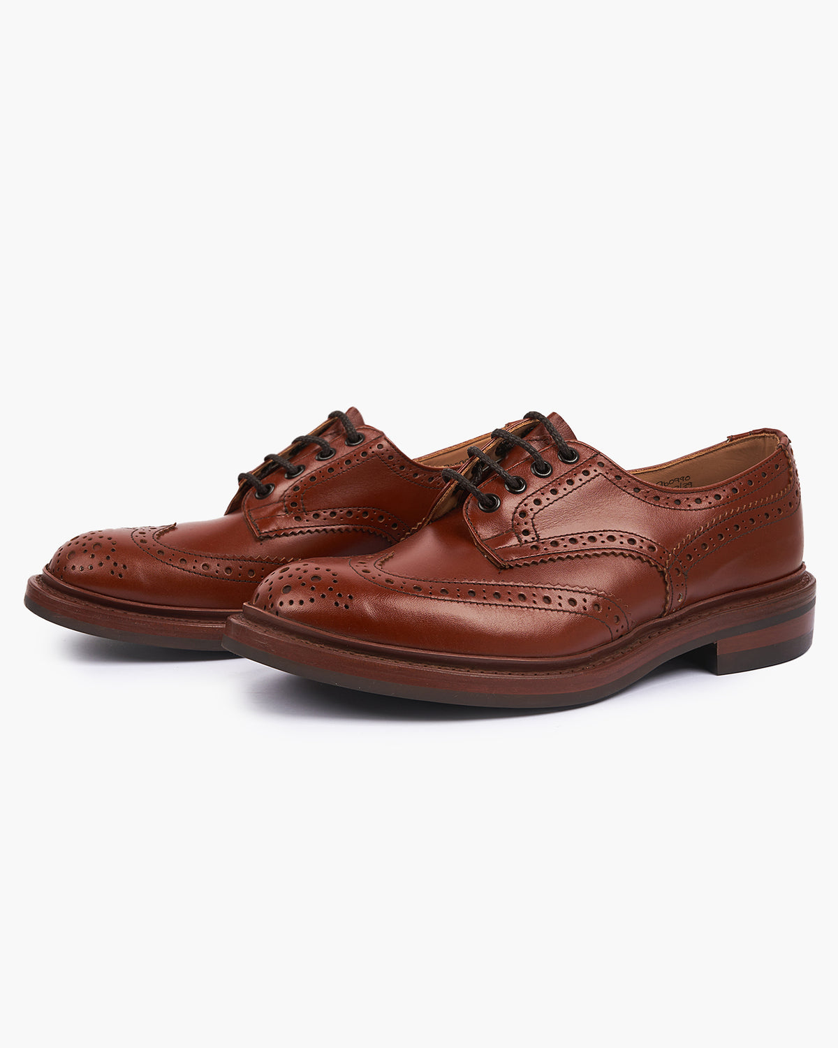 Trickers Bourton Country Derby Brogues - Marron Antique / Dainite Sole | Trickers Shoes | JEANSTORE