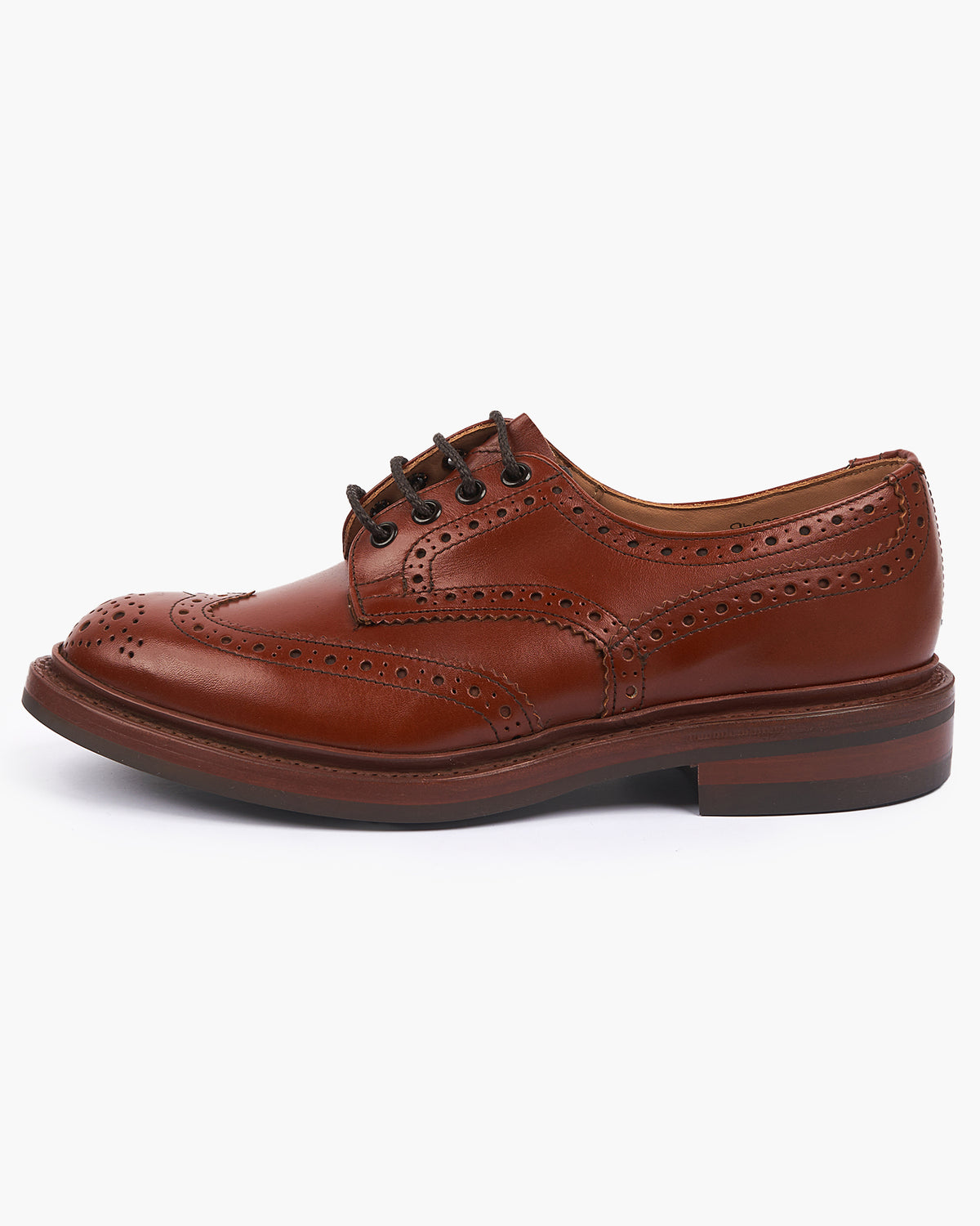 Trickers Bourton Country Derby Brogues - Marron Antique / Dainite Sole | Trickers Shoes | JEANSTORE