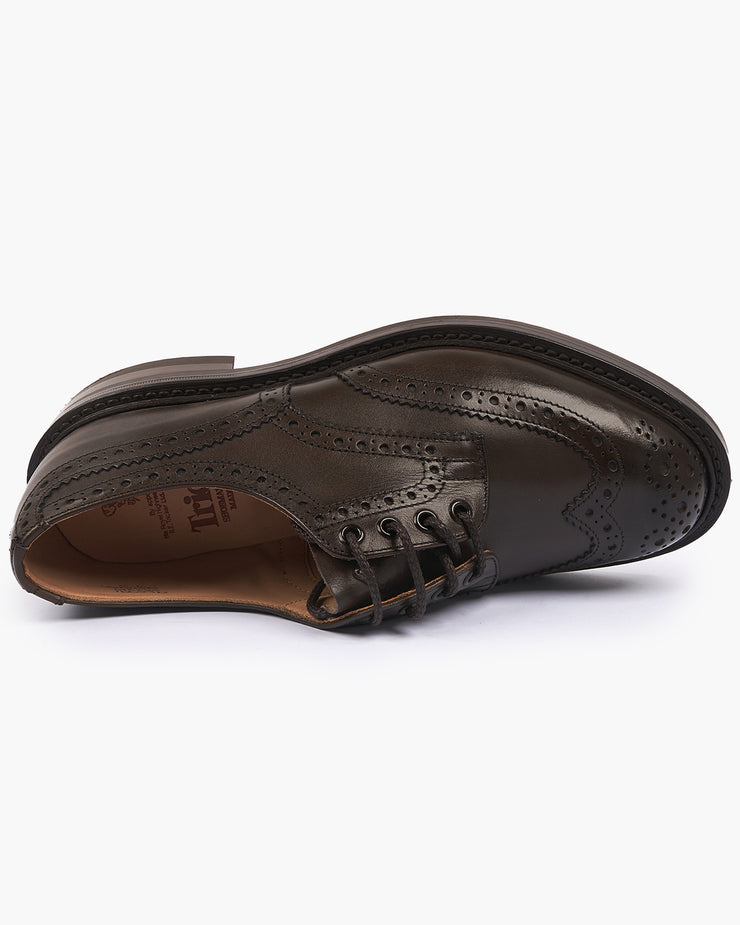 Trickers Bourton Country Derby Brogues - Espresso Burnished / Dainite Sole