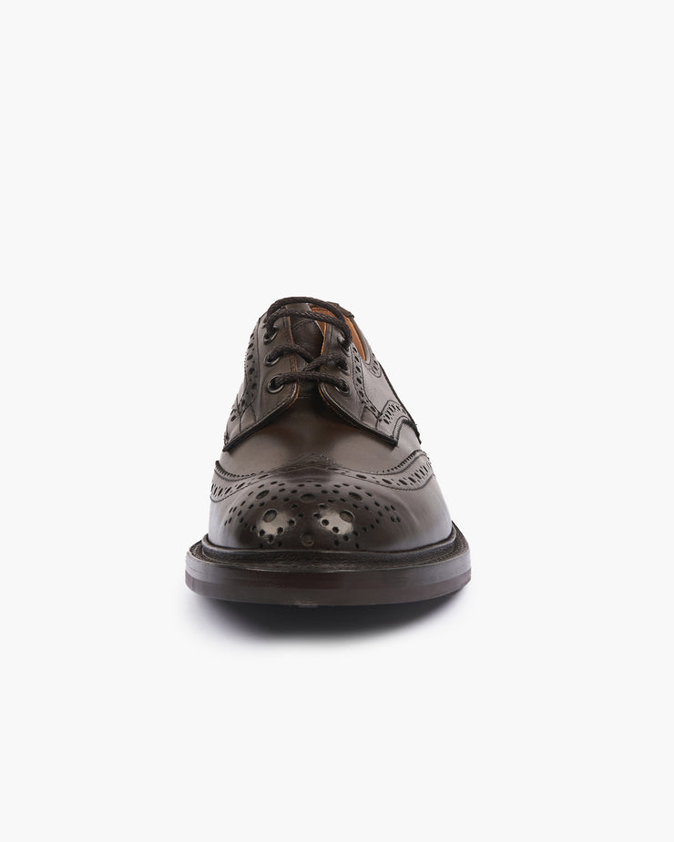 Trickers Bourton Country Derby Brogues - Espresso Burnished / Dainite Sole