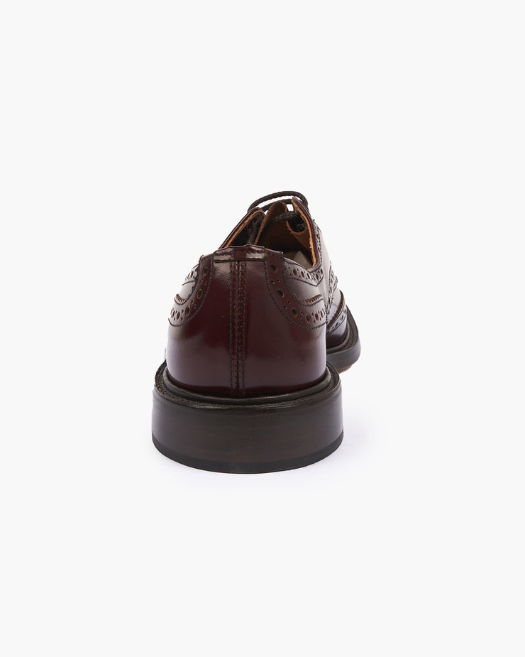 Trickers Bourton Country Derby Brogues - Burgundy Bookbinder / Double Leather Sole | Trickers Shoes | JEANSTORE