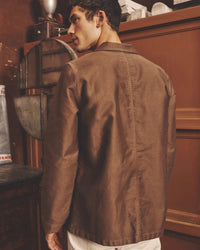 Le Mont St Michel Moleskin Authentic Work Jacket - Brown | Le Mont St Michel Jackets & Coats | JEANSTORE