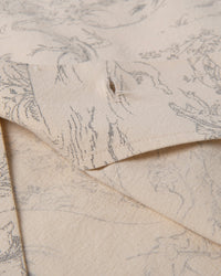 Studio D'Artisan 5736 Manga Open Collar Shirt - Ivory