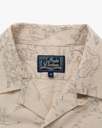 Studio D'Artisan 5736 Manga Open Collar Shirt - Ivory