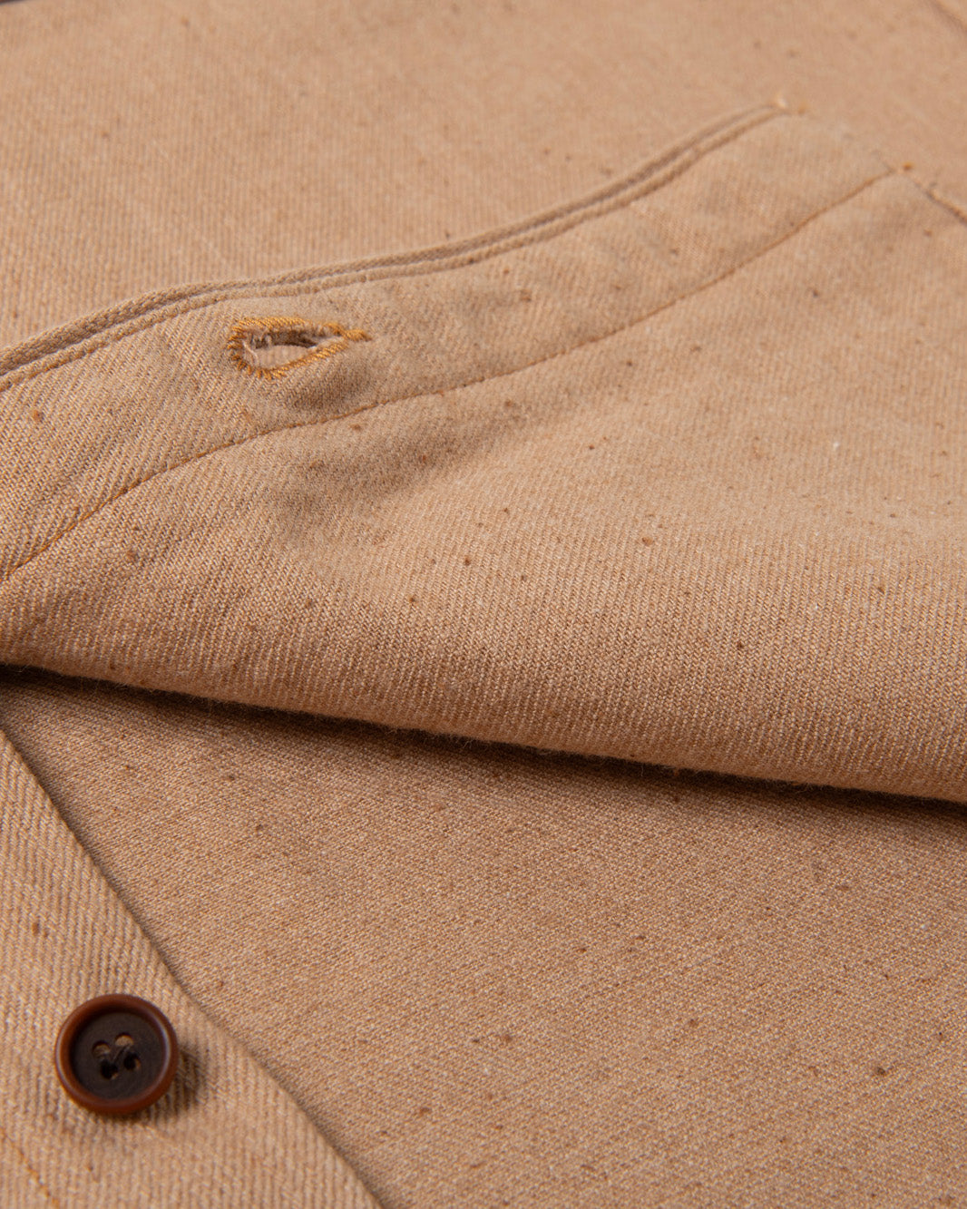 Studio D'Artisan 5740 12oz Fox Cotton Workshirt - Brown | Studio D'Artisan Shirts | JEANSTORE