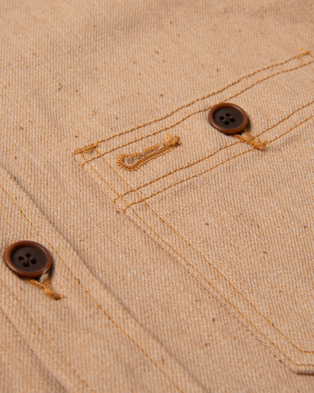 Studio D'Artisan 5740 12oz Fox Cotton Workshirt - Brown | Studio D'Artisan Shirts | JEANSTORE
