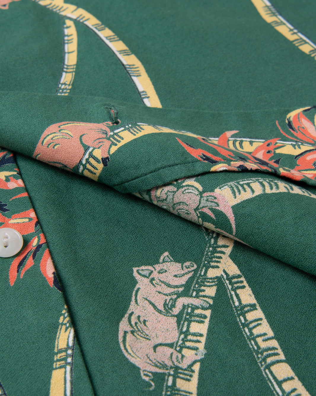 Studio D'Artisan 5742 Aloha Shirt - Green