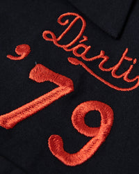 Studio D'Artisan 5743 Embroidered Bowling Shirt - Black
