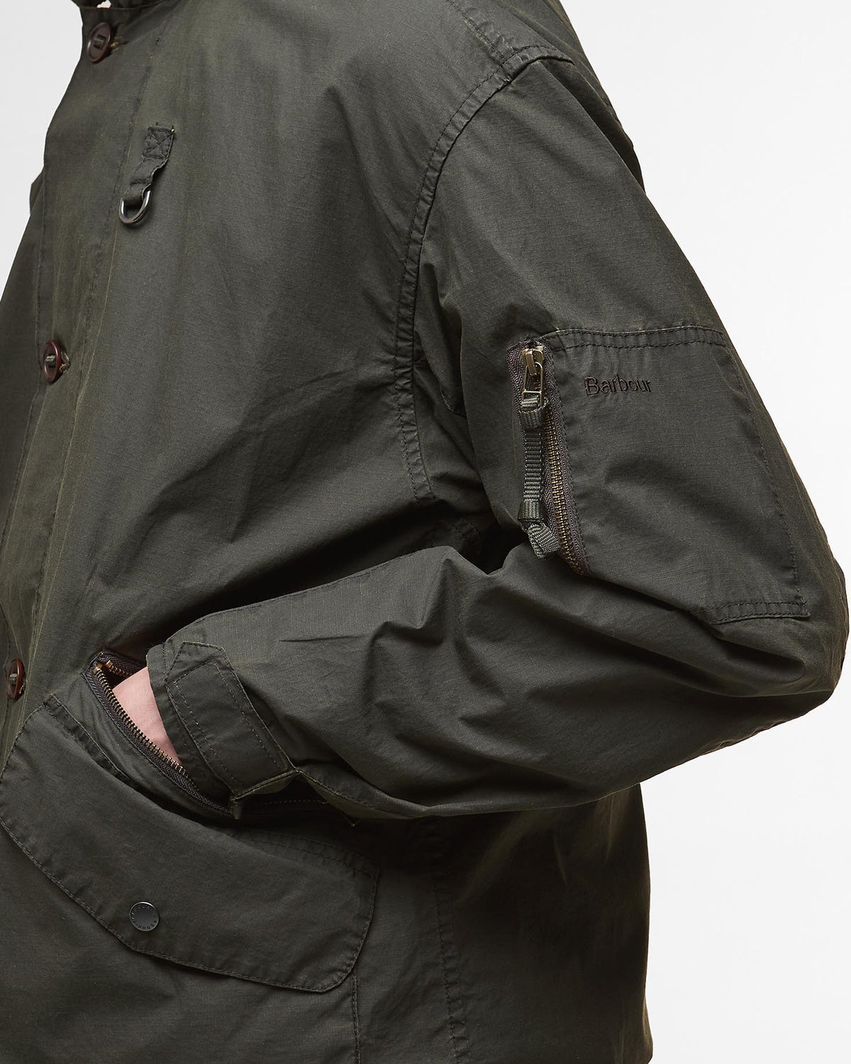Barbour Heritage Arndale Showerproof Jacket - Pigment Green | Barbour Jackets & Coats | JEANSTORE