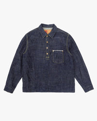FOB Factory F2384 G3 Selvedge Denim Pullover Jacket - Onewash | FOB Factory Jackets & Coats | Jeanstore