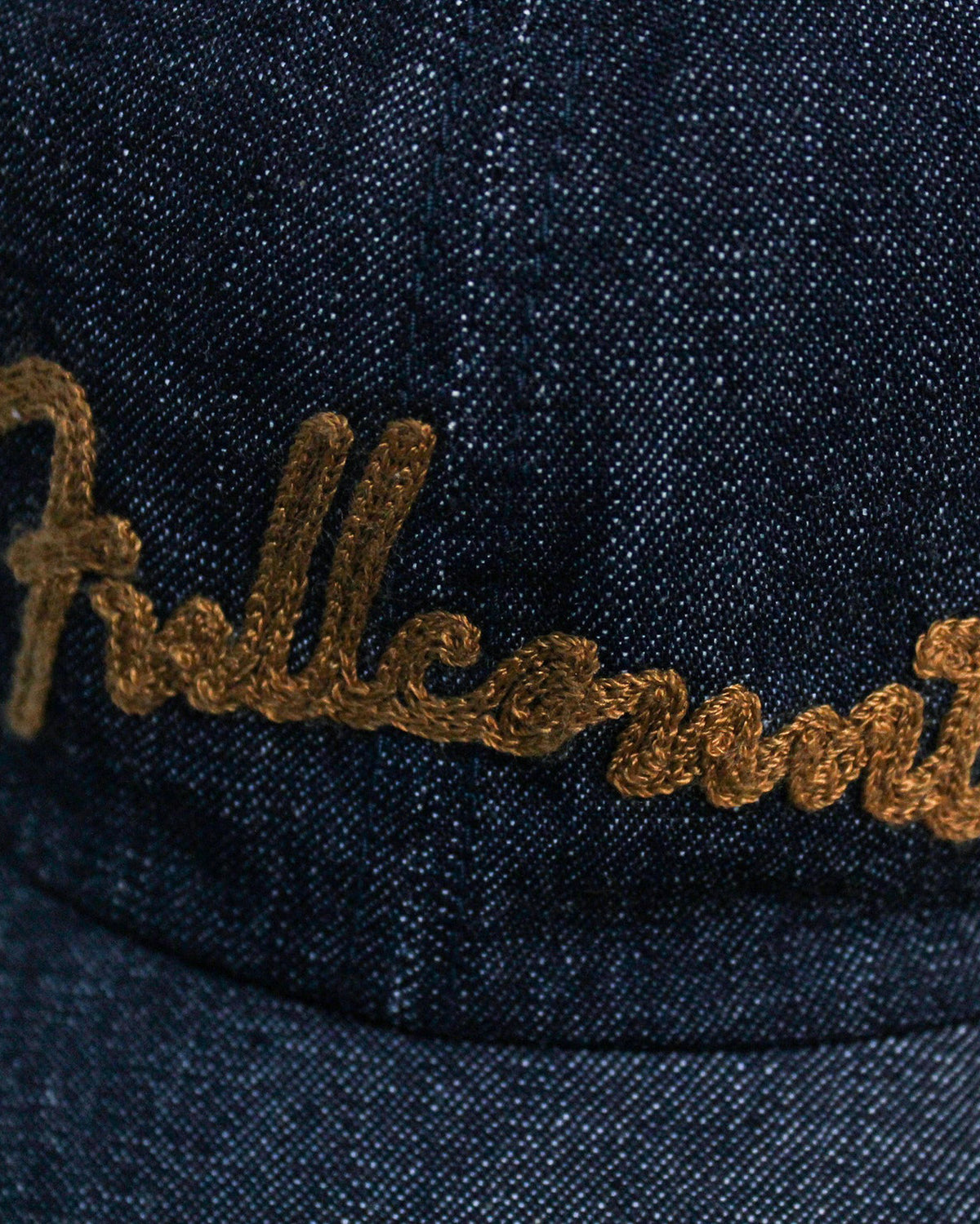 Fullcount 6007 Chain Embroidery Denim Cap - Indigo | Fullcount Hats | JEANSTORE