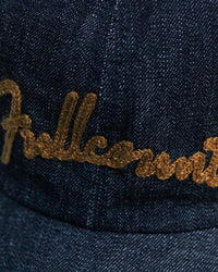 Fullcount 6007 Chain Embroidery Denim Cap - Indigo | Fullcount Hats | JEANSTORE
