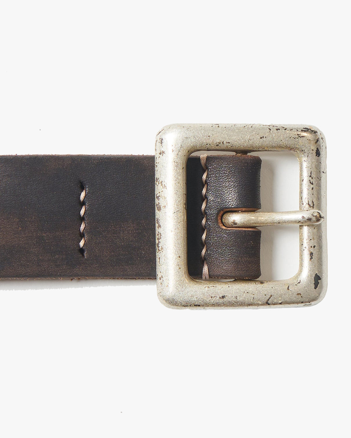Fullcount 6211 Wild Leather Garrison Belt - Black | Fullcount Belts | JEANSTORE