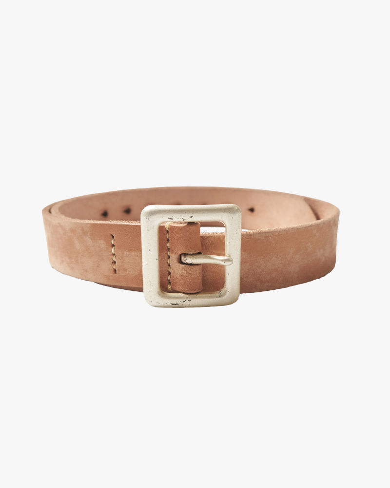 Fullcount 6211 Wild Leather Garrison Belt - Natural