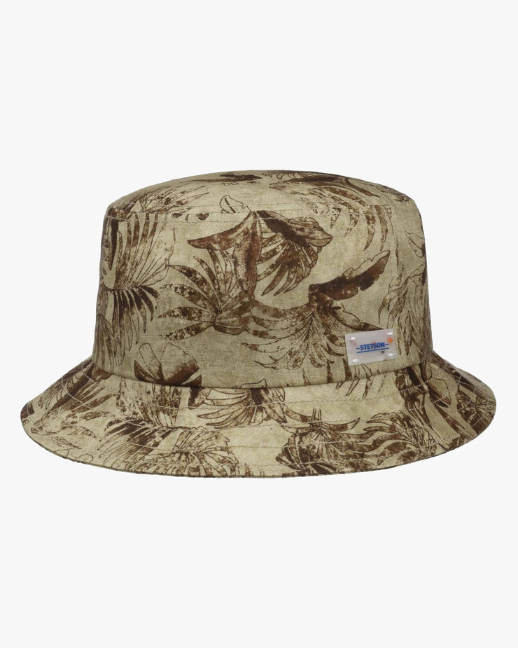 Stetson Vilco Linen Bucket Hat - Khaki