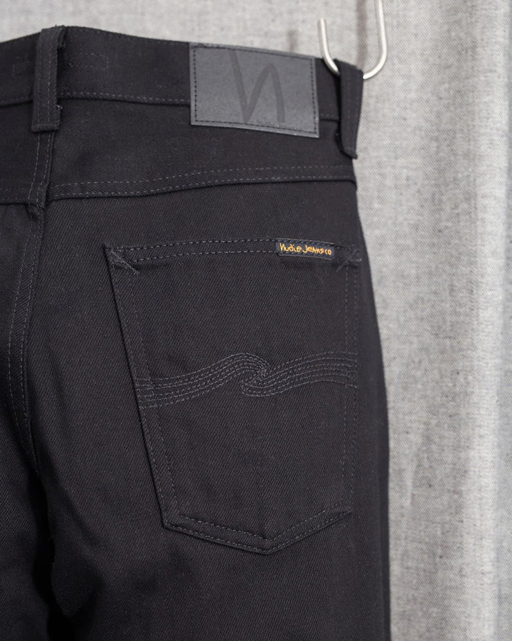 Nudie Steady Eddie II Regular Tapered Mens Jeans - Dry Everblack