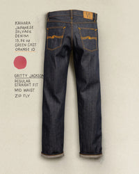 Nudie Gritty Jackson Regular Fit Mens Jeans - Dry Selvage | Nudie Jeans Jeans | Jeanstore