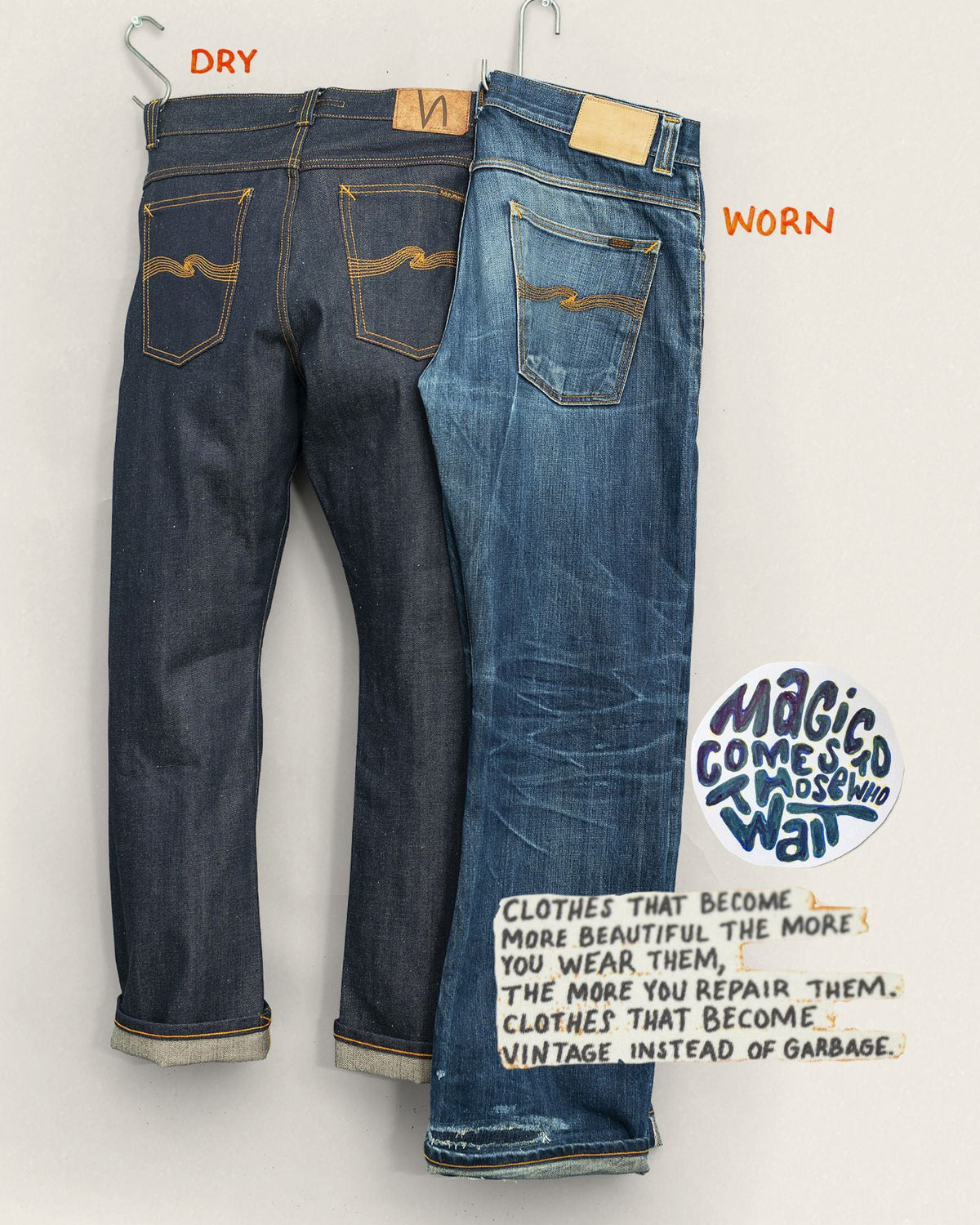 Nudie Gritty Jackson Regular Fit Mens Jeans - Dry Selvage | Nudie Jeans Jeans | Jeanstore