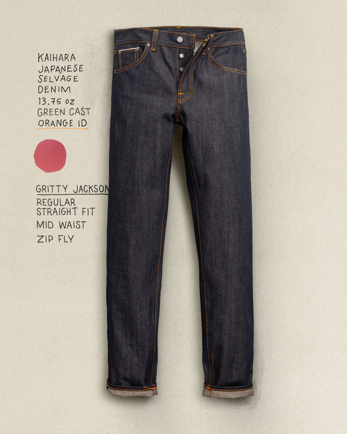 Nudie Gritty Jackson Regular Fit Mens Jeans - Dry Selvage | Nudie Jeans Jeans | Jeanstore