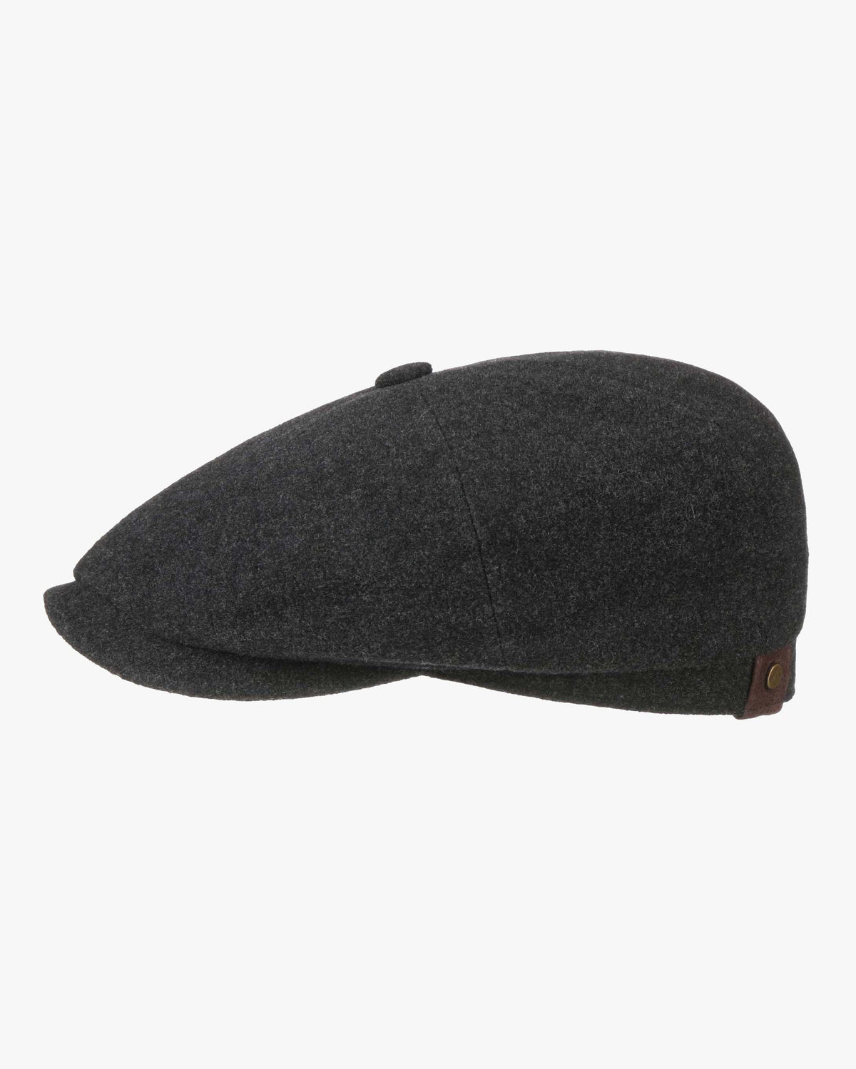 Stetson Hatteras Wool / Cashmere Flat Cap - Anthracite Melange | Stetson Hats | Jeanstore