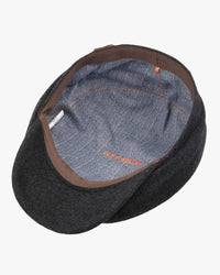 Stetson Hatteras Wool / Cashmere Flat Cap - Anthracite Melange | Stetson Hats | Jeanstore