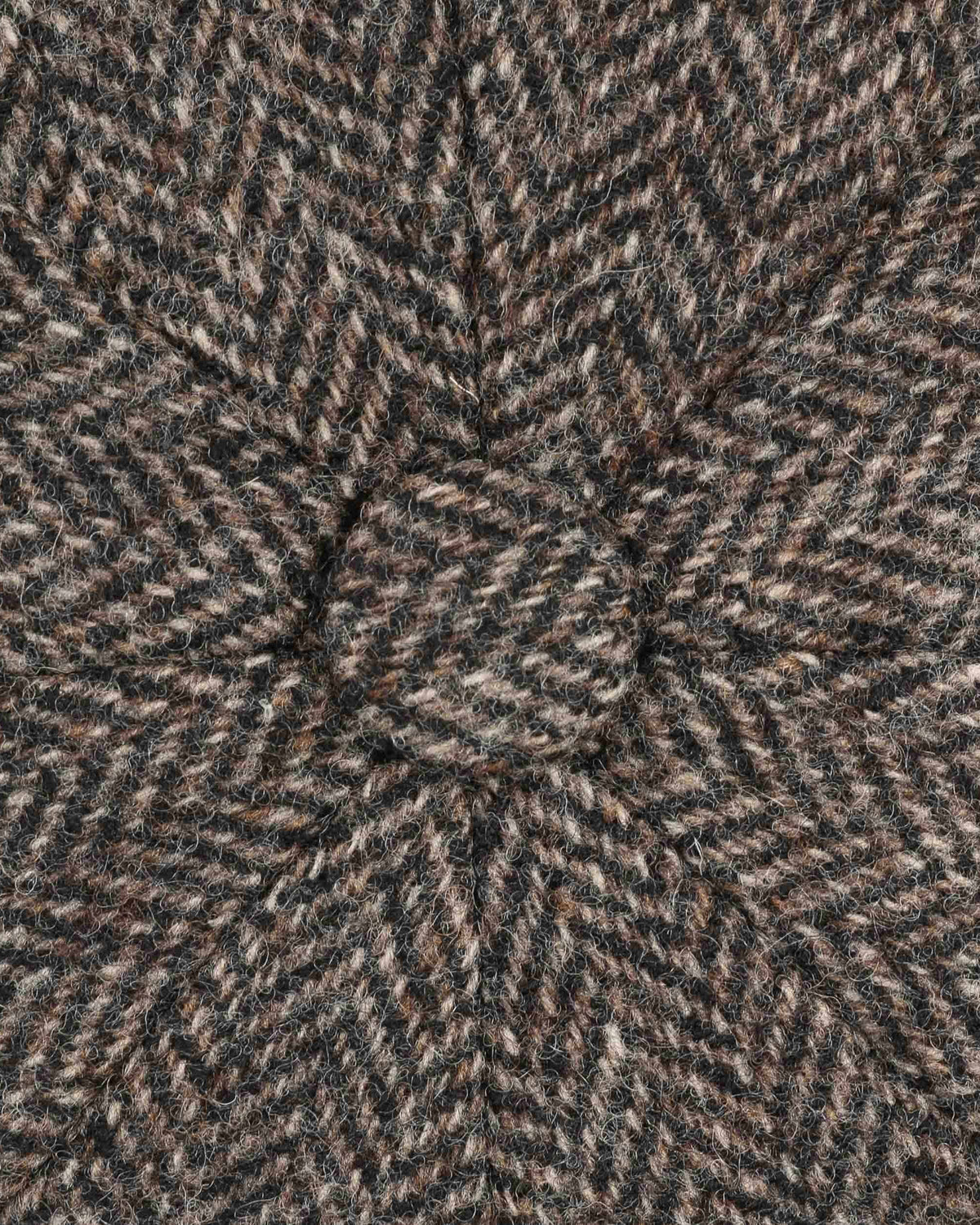 Stetson Hatteras Wool Herringbone Flat Cap - Anthracite Melange