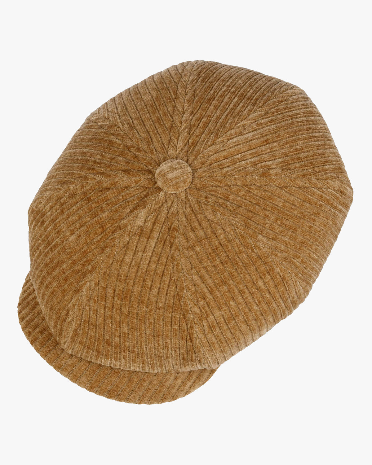Stetson Hatteras Corduroy Jersey Flat Cap - Beige