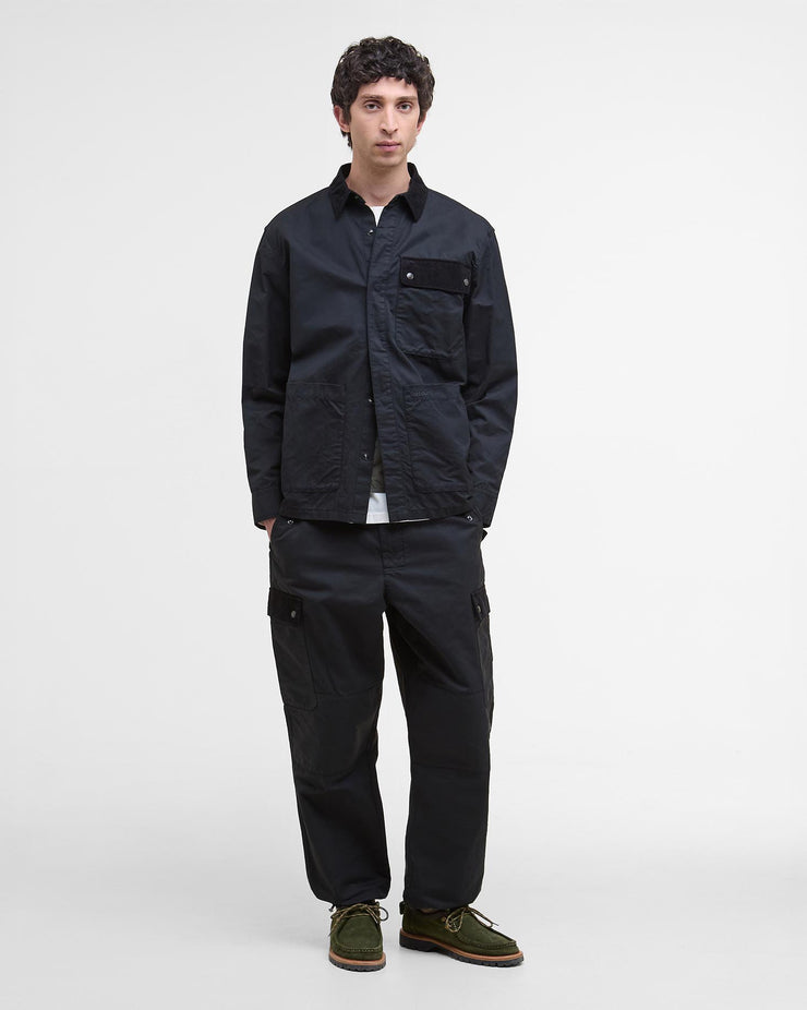 Barbour Heritage Silverbay Oversized Twill Overshirt - Black