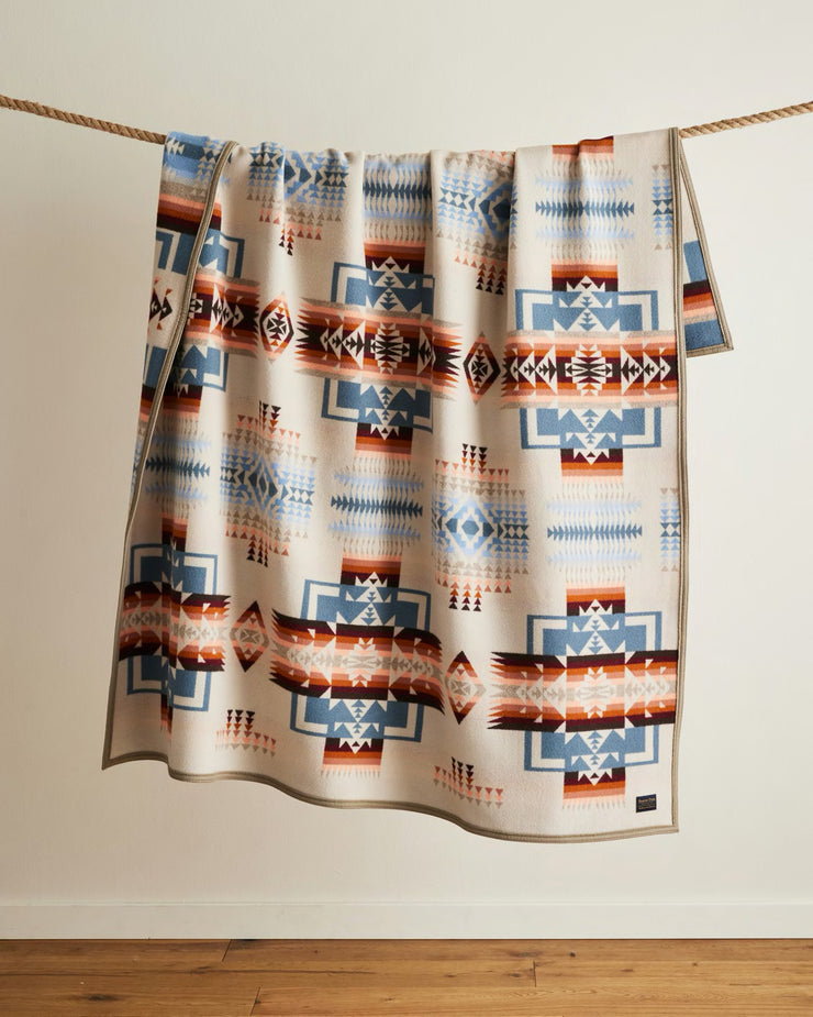 Pendleton Chief Joseph Jacquard Robe Blanket - Rosewood