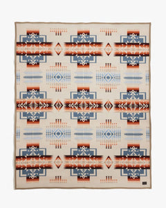 Pendleton Chief Joseph Jacquard Robe Blanket - Rosewood