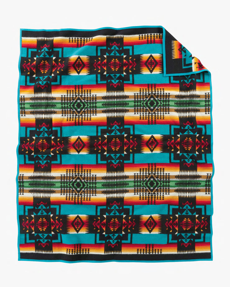 Pendleton Chief Joseph Jacquard Robe Blanket - Black