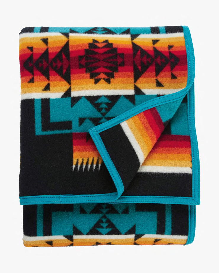 Pendleton Chief Joseph Jacquard Robe Blanket - Black