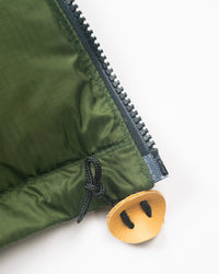 Crescent Down Works Ripstop Hooded Down Sweatshirt - Green