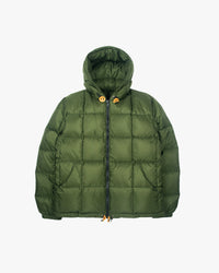 Crescent Down Works Ripstop Hooded Down Sweatshirt - Green