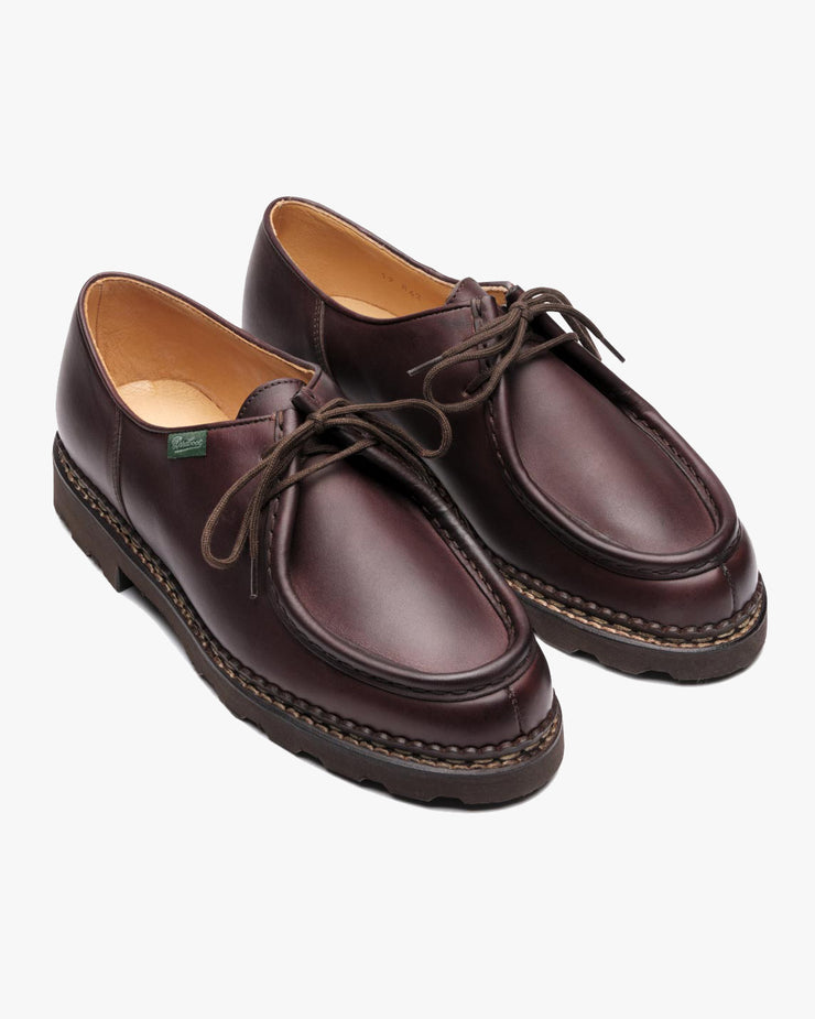 Paraboot Michael Piped Seam Derby Shoe - Lisse Cafe / Marche Marron | Paraboot Shoes | JEANSTORE