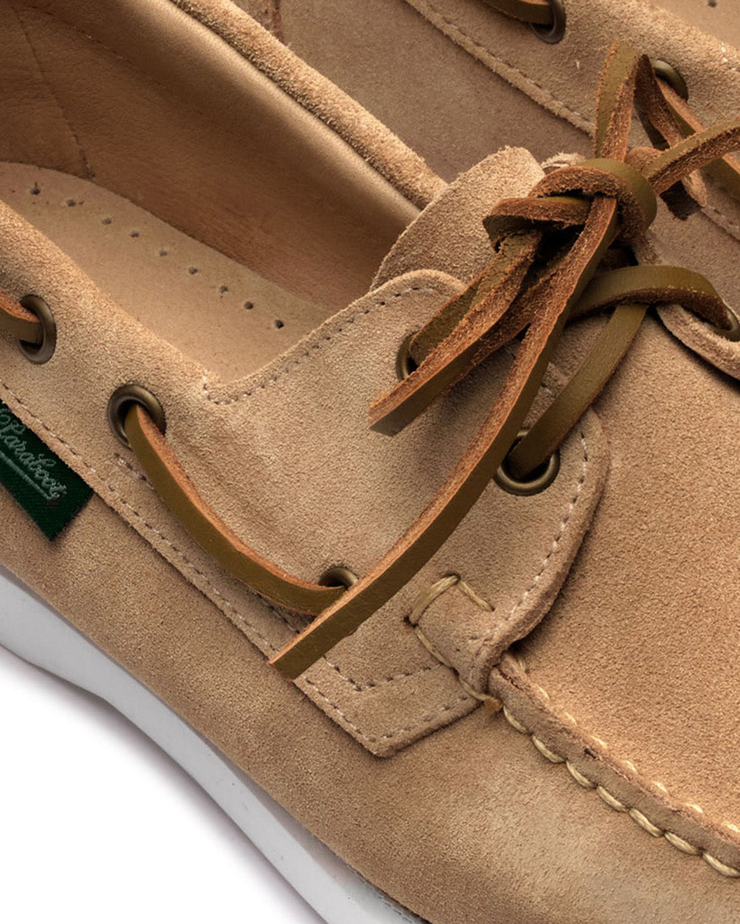 Paraboot Barth Shoe - Beige Velvet / Marine Blanc