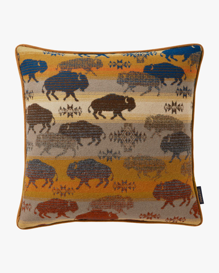 Pendleton Jacquard 18x18 Wool Pillow - Prairie Rush Hour Rustic