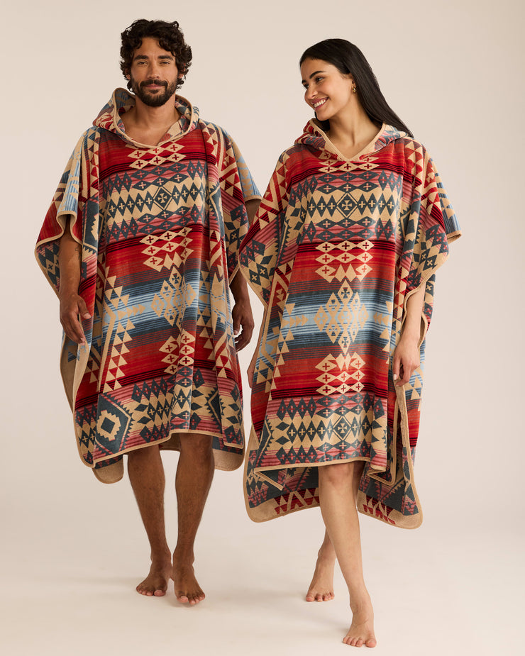 Pendleton Adult Jacquard Hooded Towel - Canyonlands Desert Sky