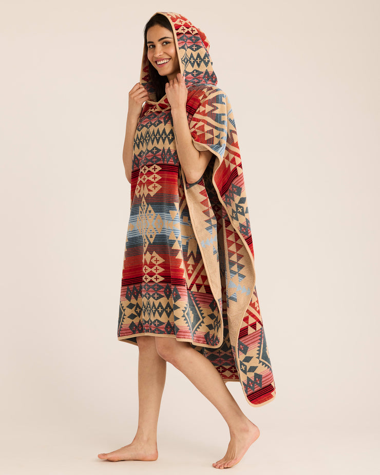 Pendleton Adult Jacquard Hooded Towel - Canyonlands Desert Sky