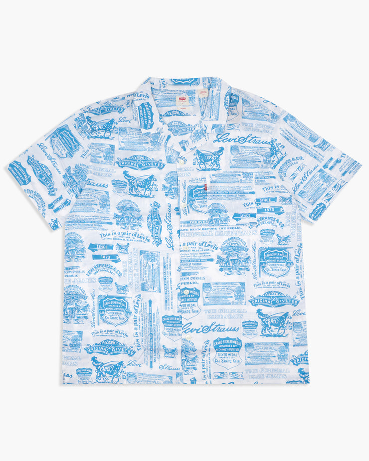 Levi's® Sunset Camp Shirt - 501 Day Pocket Bag Collage / Swedish Blue