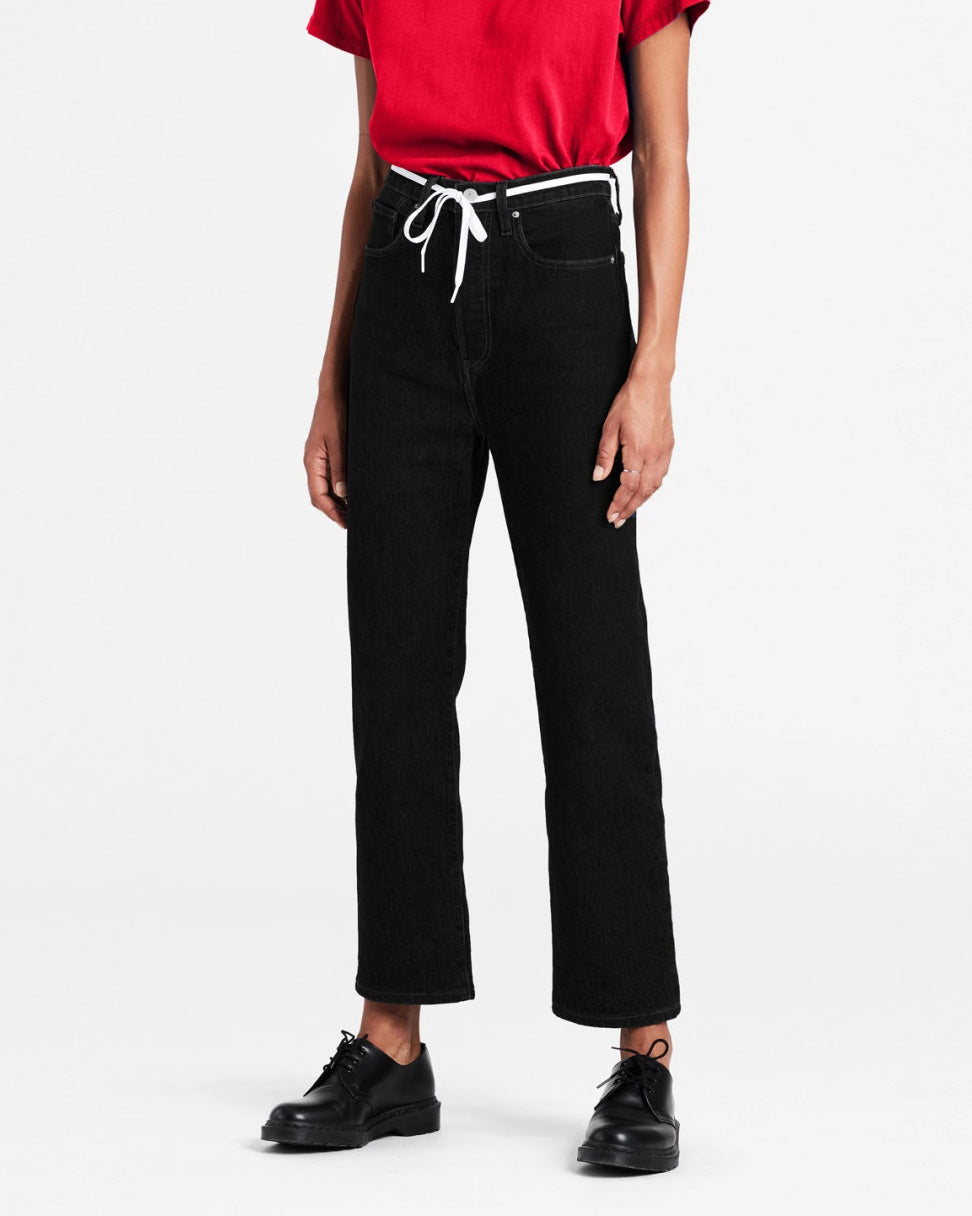 Levi's® Womens Ribcage Straight Ankle Jeans - Black Sprout | Levi's® Jeans | JEANSTORE