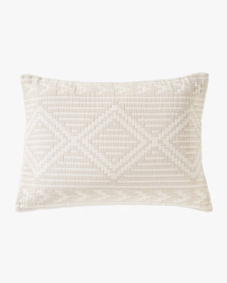 Pendleton Matelasse Sham Pillow Case - Ganado / Beige